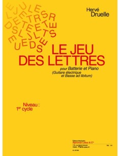 DRUELLE H.-Le Jeu des Lettres pour batterie et piano