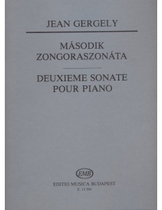 GERGELY J.-Sonate n° 2 pour piano
