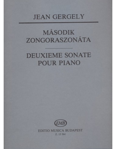 GERGELY J.-Sonate n° 2 pour piano