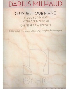 MILHAUD D.-Works per pianoforte