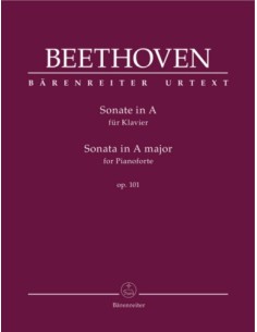 BEETHOVEN L.V.-Sonata Op.101 in La maggiore per pianoforte (Urtext) (Del Mar)