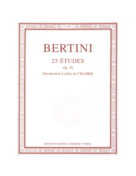 BERTINI H.-Studi Op. 29 per pianoforte (Cramer)