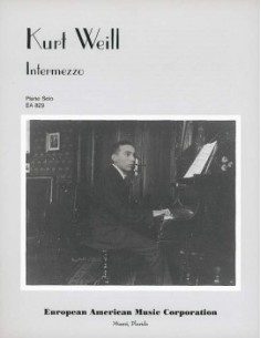 WEILL K.-Intermezzo (1917) per pianoforte