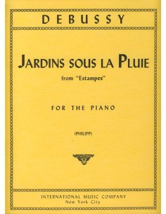 DEBUSSY C.-Jardins sous la pluie pour piano