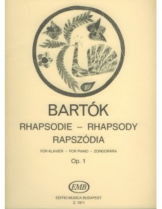 BARTOK B.-Rhapsody Op.1 per pianoforte