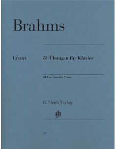 BRAHMS J.-Exercises (51) for Piano (Urtext)
