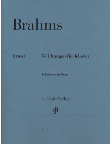 BRAHMS J.-Esercizi (51) per Pianoforte (Urtext)