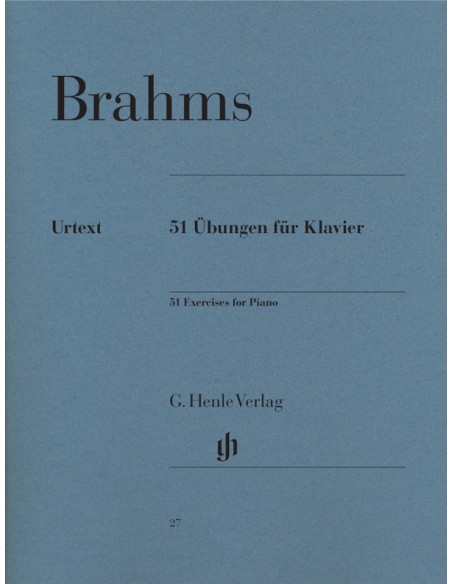 BRAHMS J.-Exercises (51) for Piano (Urtext)