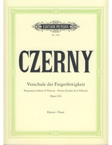 CZERNY C.-Op. 636 Small-Speed Piano Studios