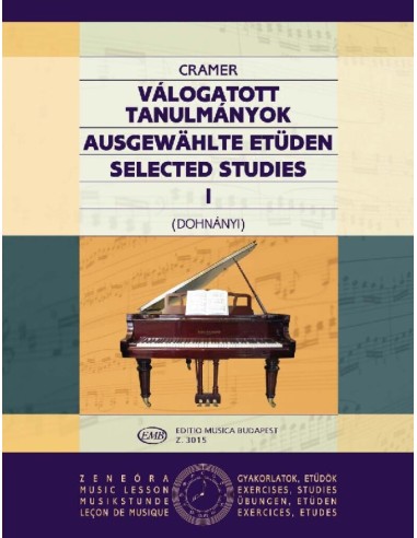 CRAMER J.B.-Selected Studies 1st for Piano (Dohnanyi)