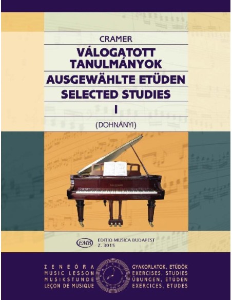 CRAMER J.B.-Studi selezionati 1° per pianoforte (Dohnanyi)