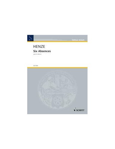 HENZE H.W.-Absences (6) pour clavecin