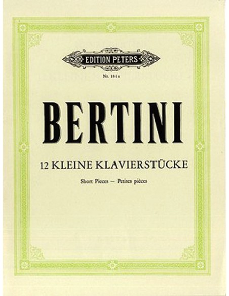 BERTINI H.-Short Pieces (12) for Piano