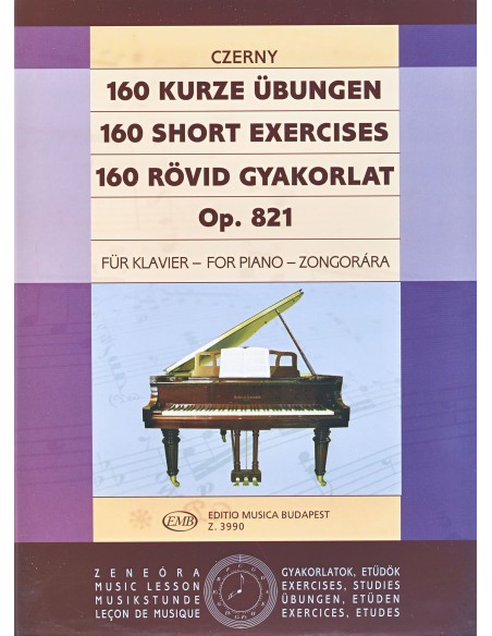 CZERNY C.-Op. 821 Piano Exercises