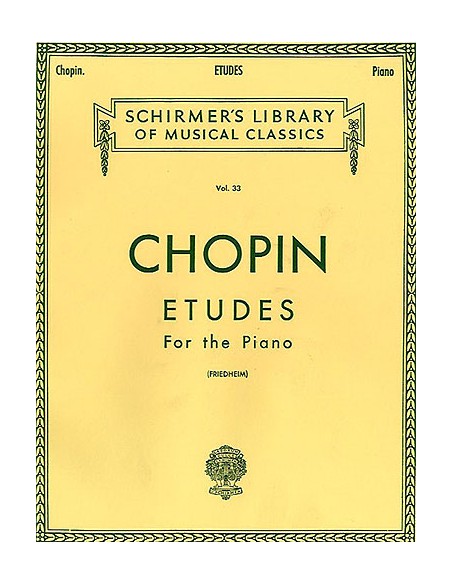 CHOPIN F. - Studi completi per pianoforte (Friedheim)