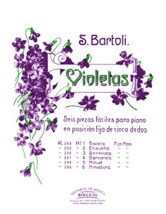 BARTOLI S.-Violets (Col.Completa) für Klavier