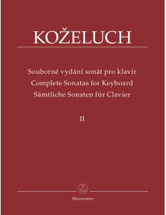 KOZELUCH L.-Complete Sonatas Vol.2: nº 13/24 per pianoforte (Urtext) (Hogwood)