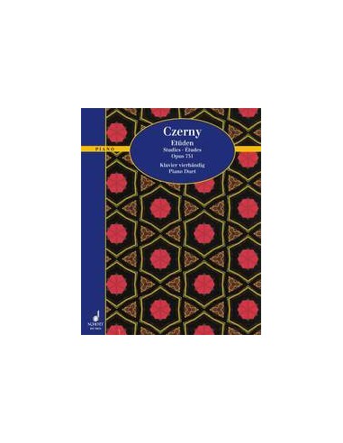 CZERNY C.-Op. 751 Studies for 4-hand Piano (Andersen)