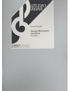 KRENEK E.-George Washington Variations pour piano