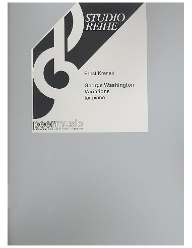 KRENEK E.-George Washington Variations pour piano