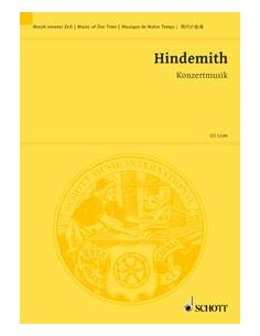 HINDEMITH P.-Konzertmusik Op.49 (1930) para 2 Pianos a 4 manos (Willms)