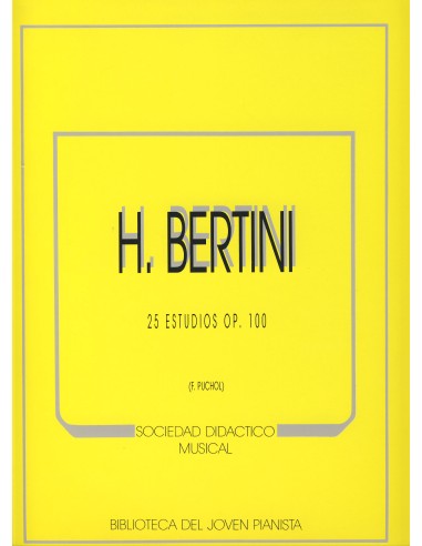 BERTINI H.-Etüden op.100 für Klavier (Puchol)