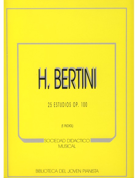 BERTINI H.-Etüden op.100 für Klavier (Puchol)
