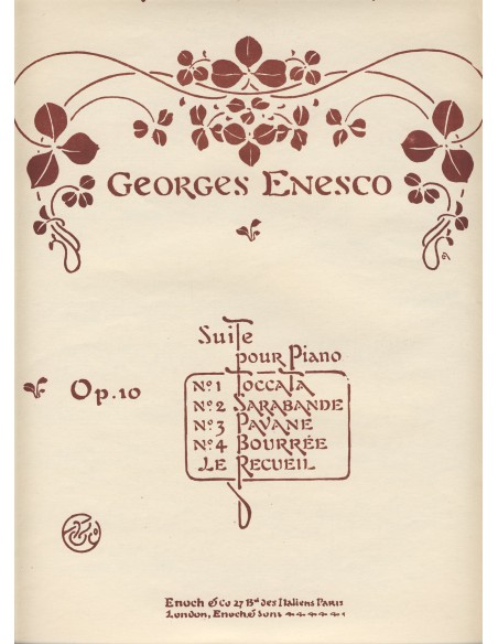 ENESCO G.-Pavane pour piano