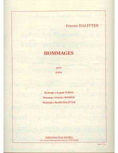 HALFFTER E.-Hommages (3) pour piano
