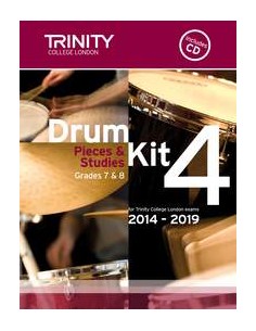 TRINITY COLLEGE LONDON-Drum Kit 4 (classi 7 e 8) con CD (2014/2019)