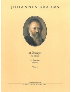 BRAHMS J.-Exercises (51) for Piano (Urtext)