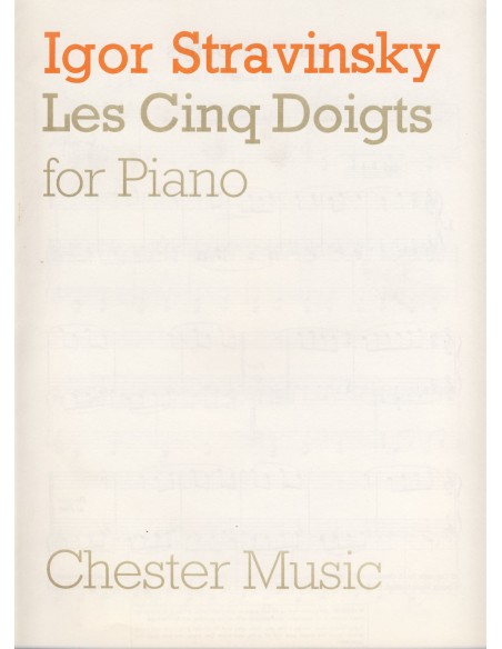 STRAVINSKY I.-The Five Fingers for Piano