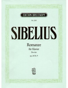 SIBELIUS J.-Romanza in Re maggiore Op.24 n. 9 per pianoforte