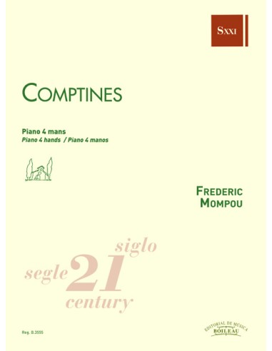 MOMPOU F.-Comptines für 4-Hand-Klavier