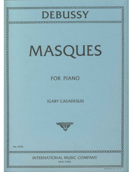 DEBUSSY C.-Masques for Piano (Casadesus)