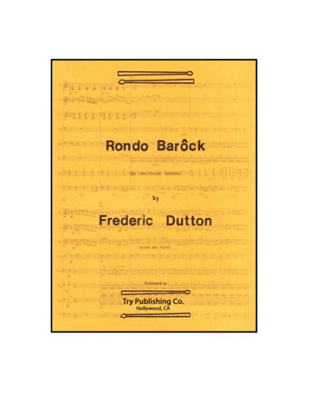 DUTTON F.-Rondo Barock für Percussion Ensemble