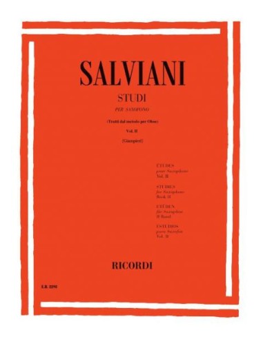 SALVIANI C.-Studi Vol.2 per Sassofono (Giampieri)