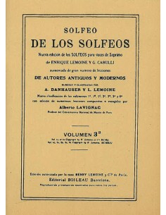 LEMOINE E.-Solfeo de los Solfeos 3ºB