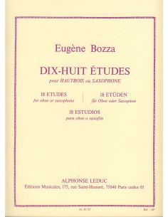 BOZZA E.-Estudios (18) para Saxofon (Oboe)
