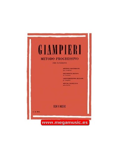 GIAMPIERI A.-Progressive Methode für Saxophon
