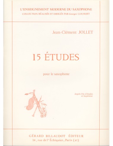 JOLLET J.C.-Studies (15) for Saxophone