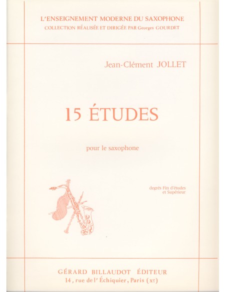 JOLLET J.C.-Studies (15) for Saxophone