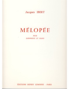 IBERT J.-Melopee für Es- oder B-Saxophon und Klavier