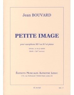 BOUVARD J.-Petite Image für Eb- oder B-Saxophon und Klavier