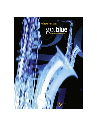 HERZOG E.-Get Blue für 5 Saxophone