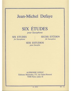 DEFAYE J.M.-Studies (6) for Saxophone
