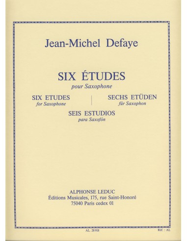 DEFAYE J.M.-Studi (6) per Sassofono