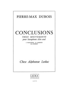 DUBOIS P.M.-Conclusions for Eb Saxophone