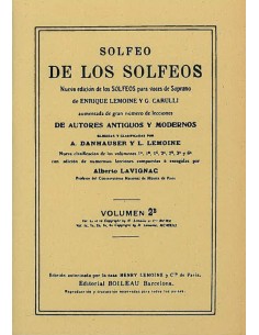 LEMOINE E.-Solfeo de los Solfeos 2ºB