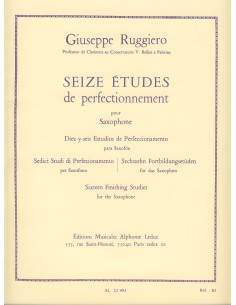 RUGGIERO G.-Advanced Studies (16) pour saxophone